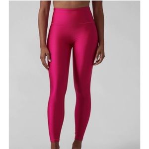 Athleta Elation Shine Tight Leggings in Hot Pink Size S